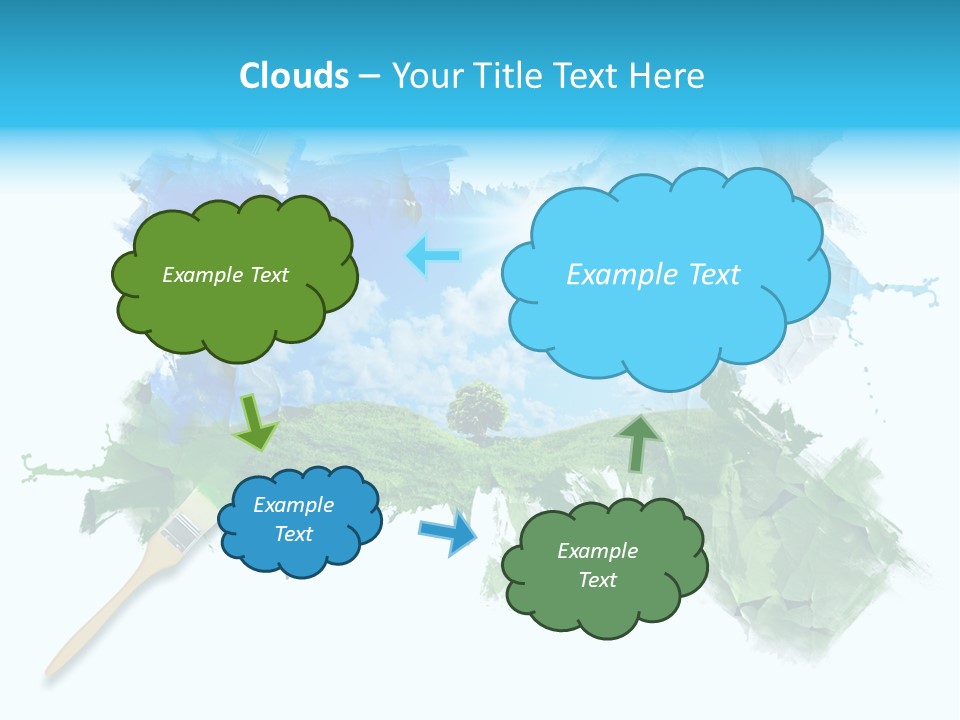 Path Grassland Illustration PowerPoint Template