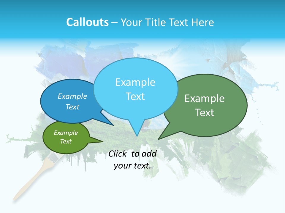 Path Grassland Illustration PowerPoint Template
