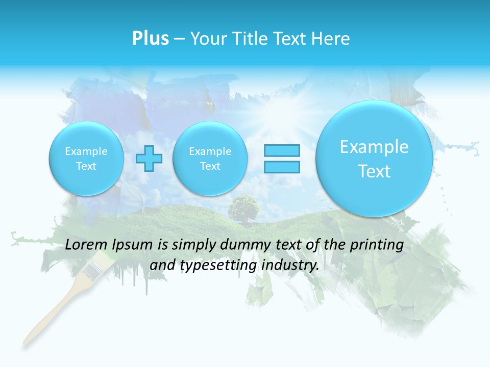 Path Grassland Illustration PowerPoint Template