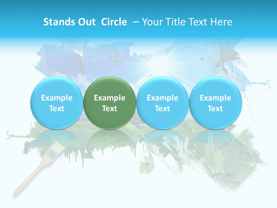 Path Grassland Illustration PowerPoint Template
