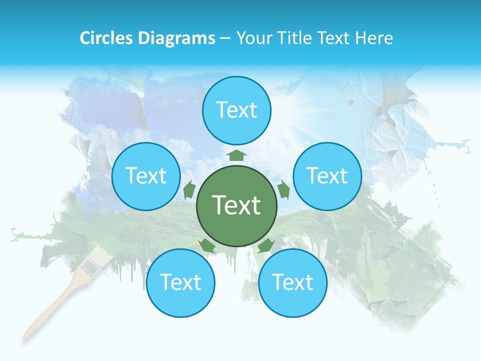 Path Grassland Illustration PowerPoint Template