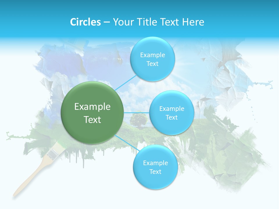 Path Grassland Illustration PowerPoint Template