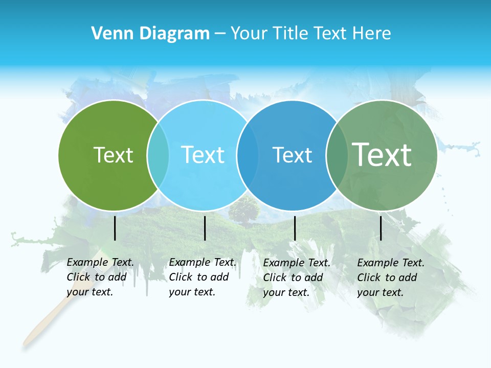 Path Grassland Illustration PowerPoint Template