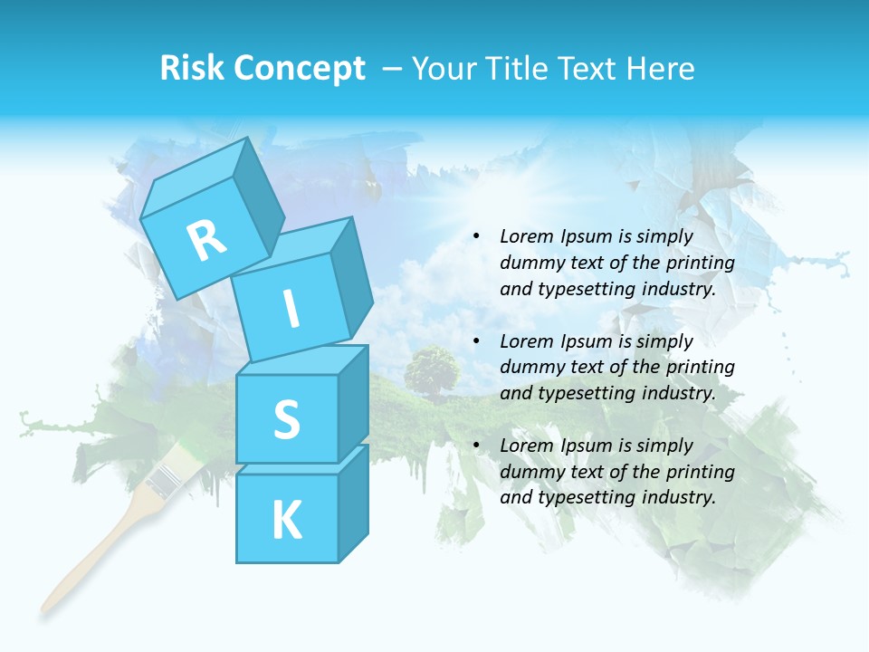 Path Grassland Illustration PowerPoint Template