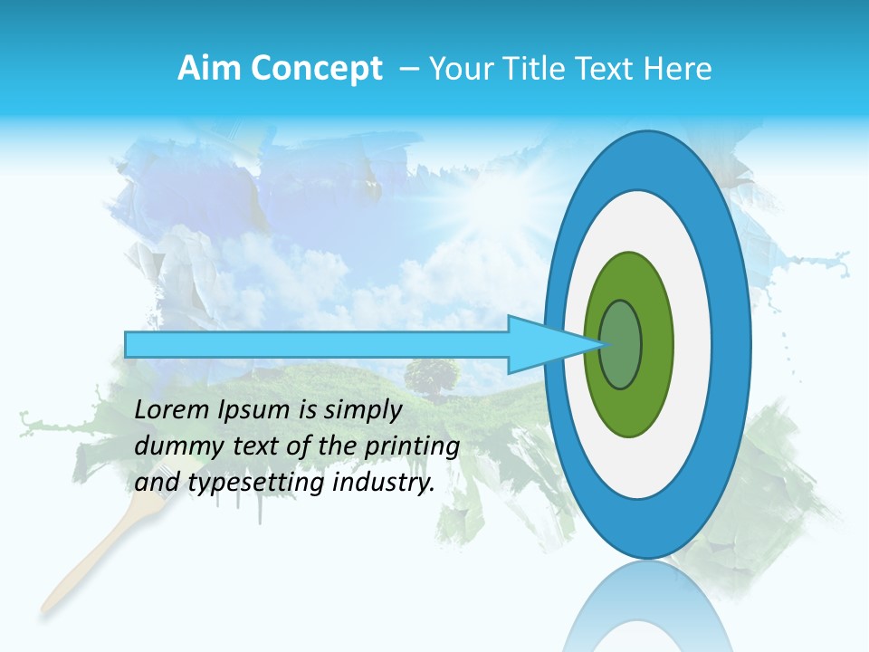 Path Grassland Illustration PowerPoint Template