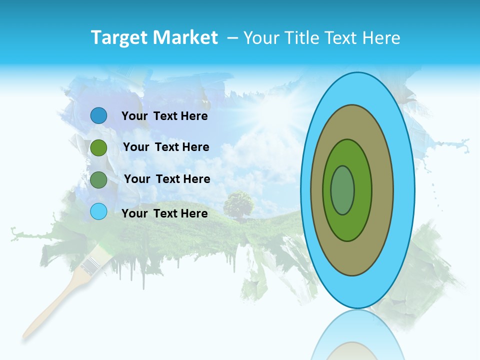 Path Grassland Illustration PowerPoint Template