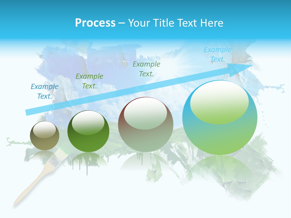 Path Grassland Illustration PowerPoint Template