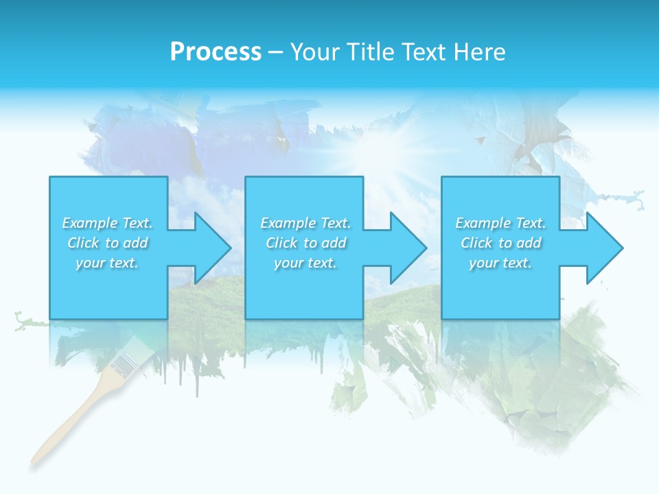 Path Grassland Illustration PowerPoint Template