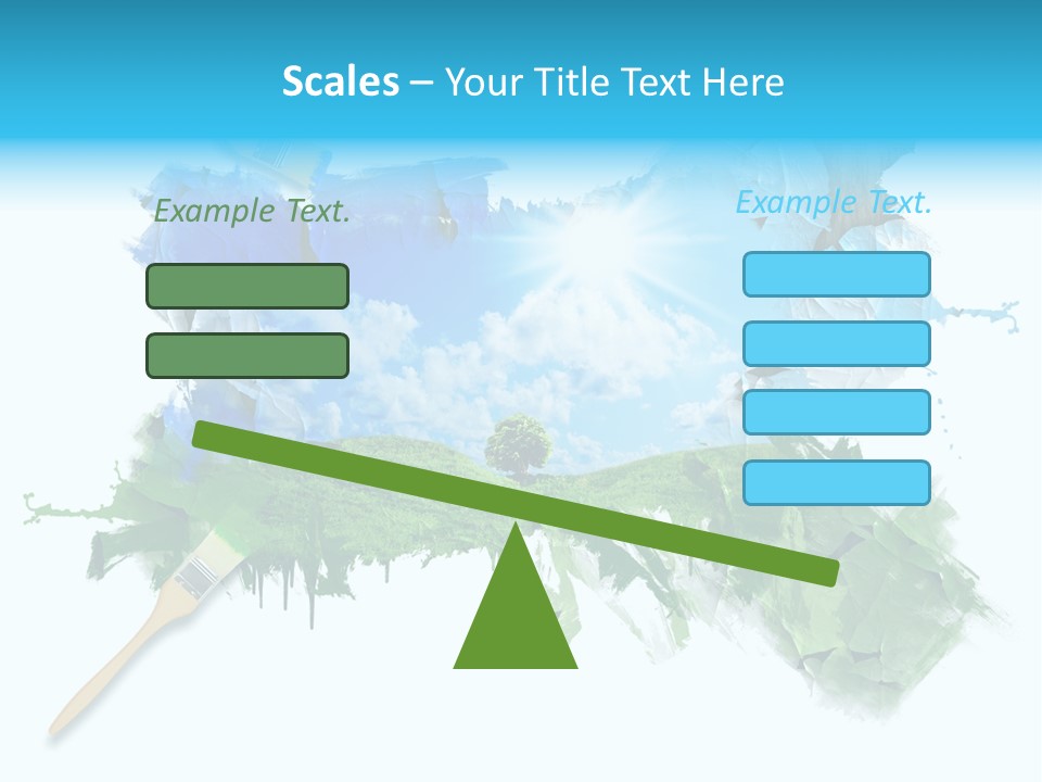 Path Grassland Illustration PowerPoint Template