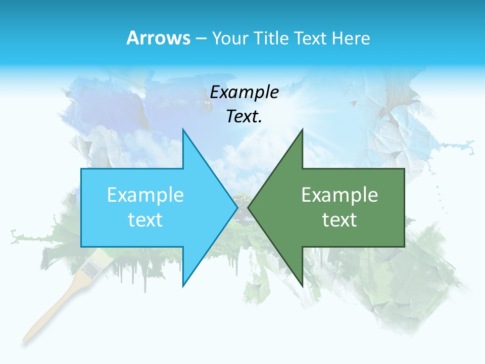 Path Grassland Illustration PowerPoint Template