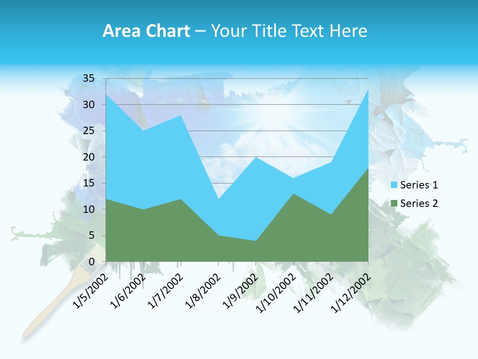 Path Grassland Illustration PowerPoint Template