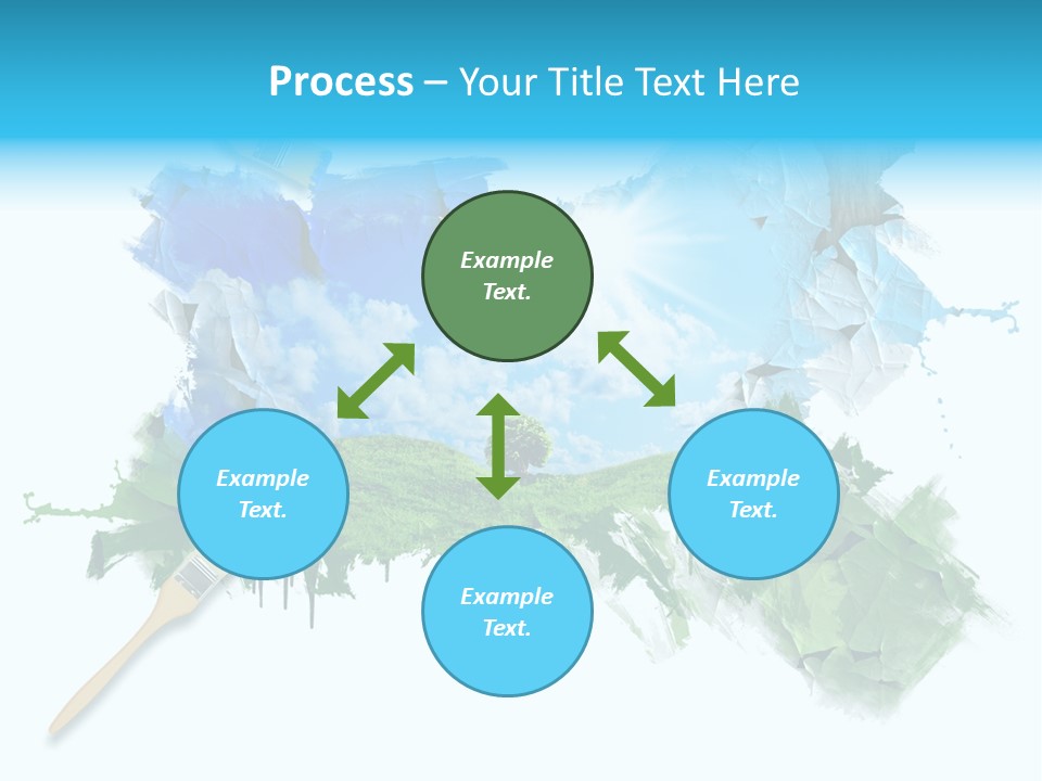 Path Grassland Illustration PowerPoint Template