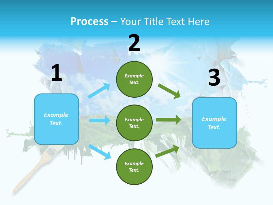 Path Grassland Illustration PowerPoint Template