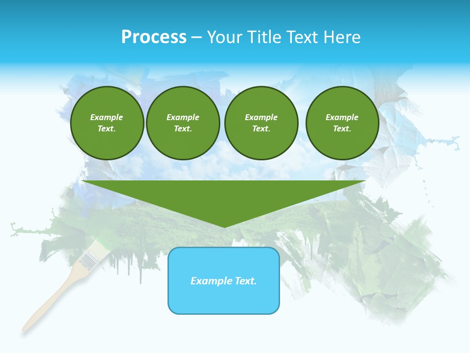 Path Grassland Illustration PowerPoint Template