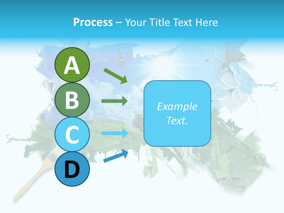 Path Grassland Illustration PowerPoint Template