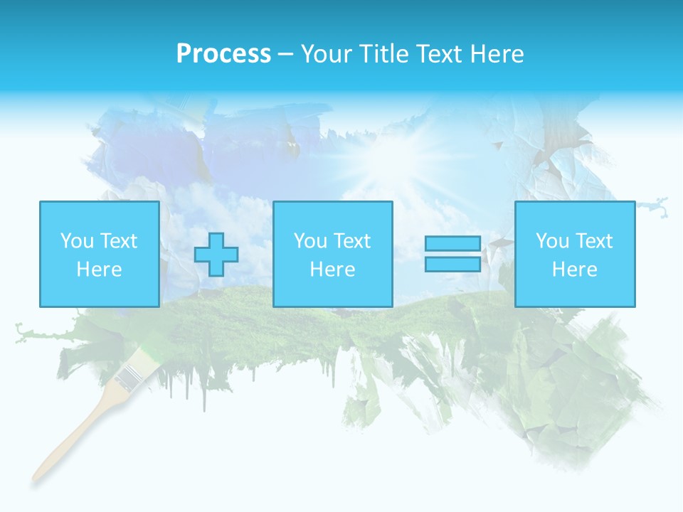 Path Grassland Illustration PowerPoint Template