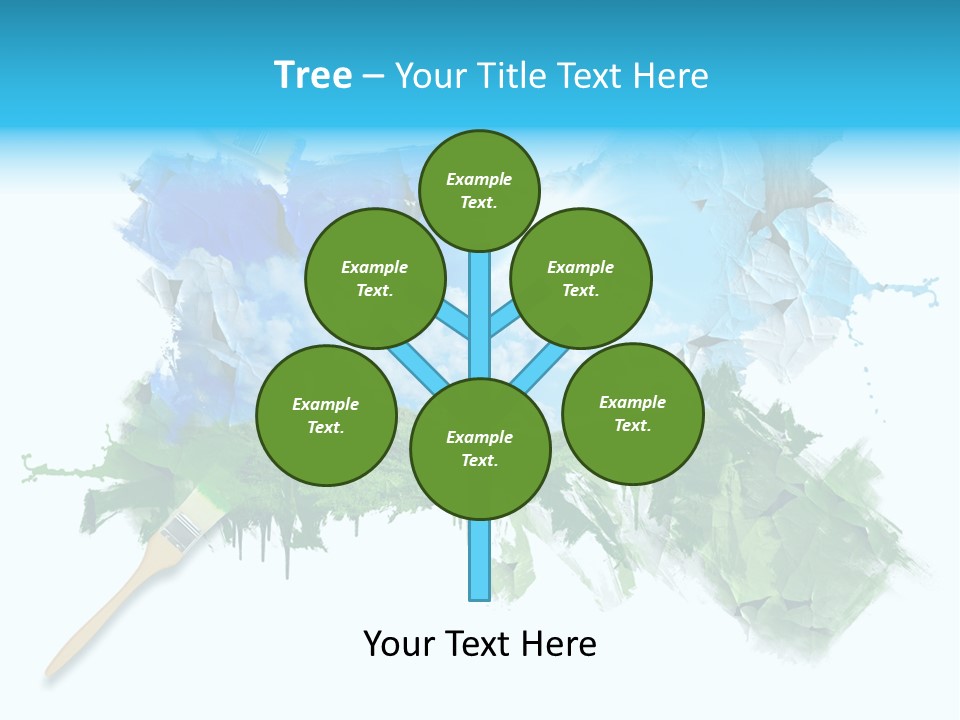 Path Grassland Illustration PowerPoint Template