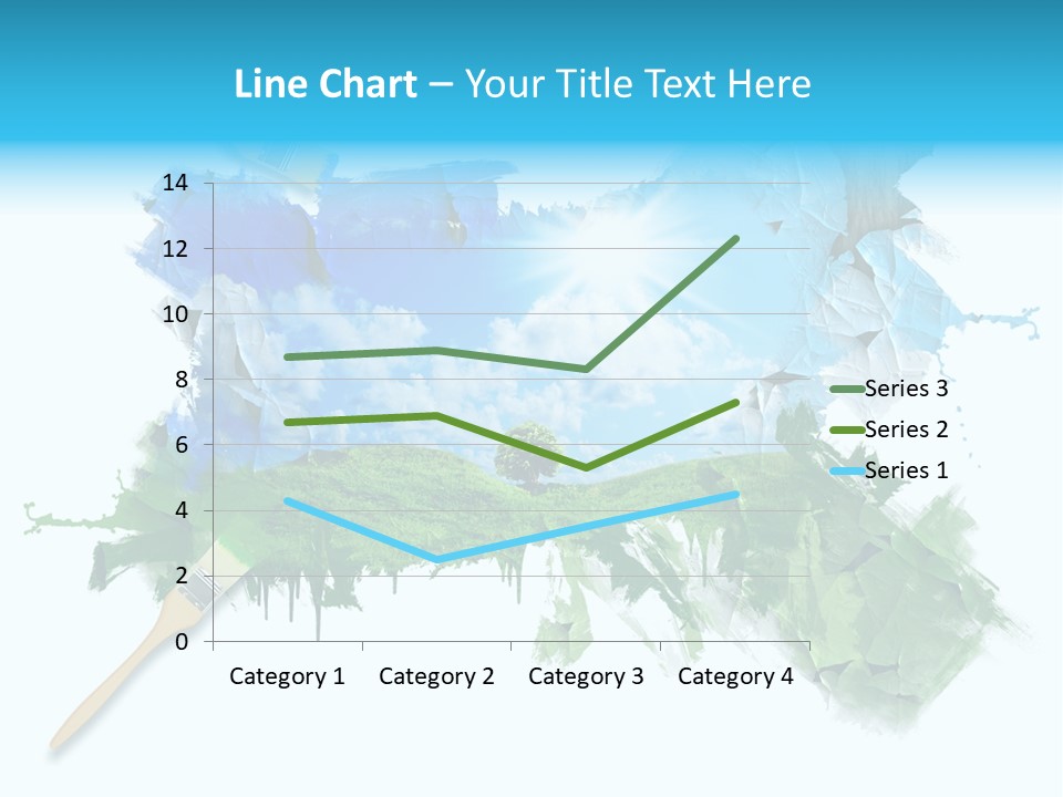 Path Grassland Illustration PowerPoint Template