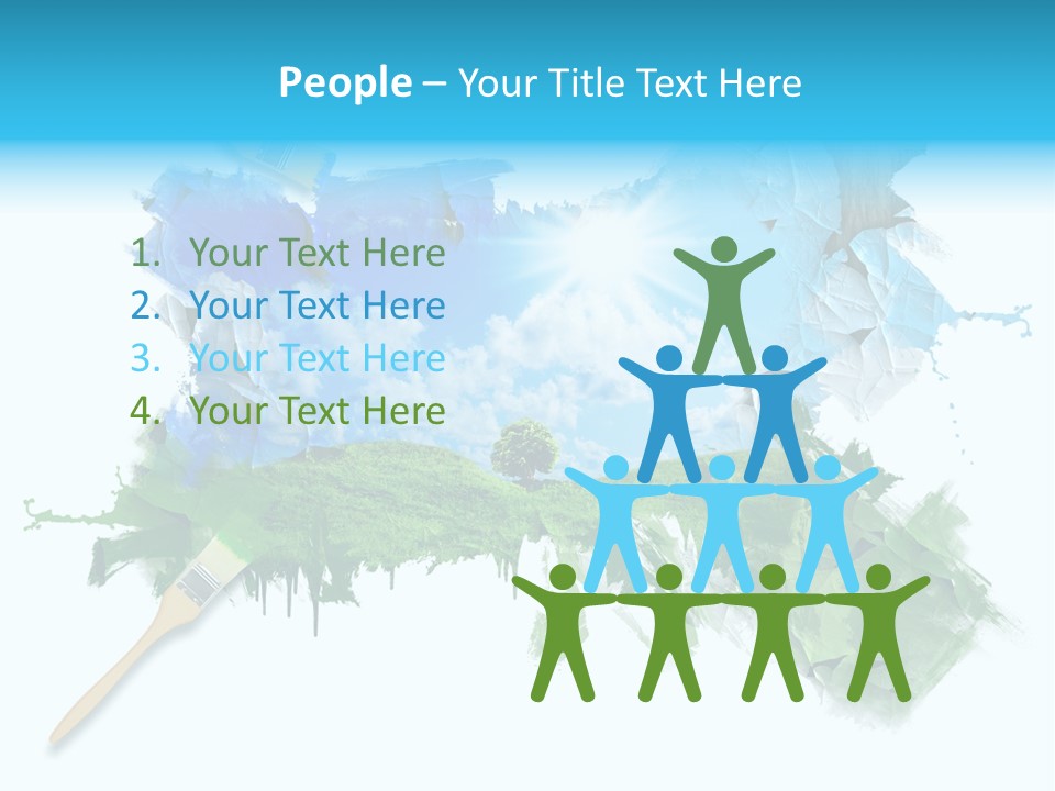 Path Grassland Illustration PowerPoint Template