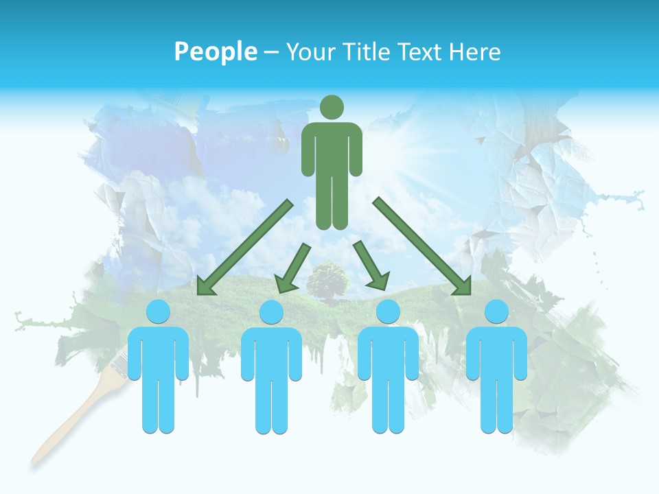 Path Grassland Illustration PowerPoint Template