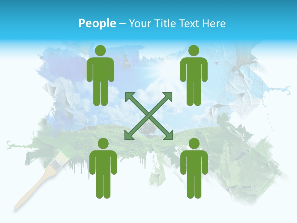 Path Grassland Illustration PowerPoint Template