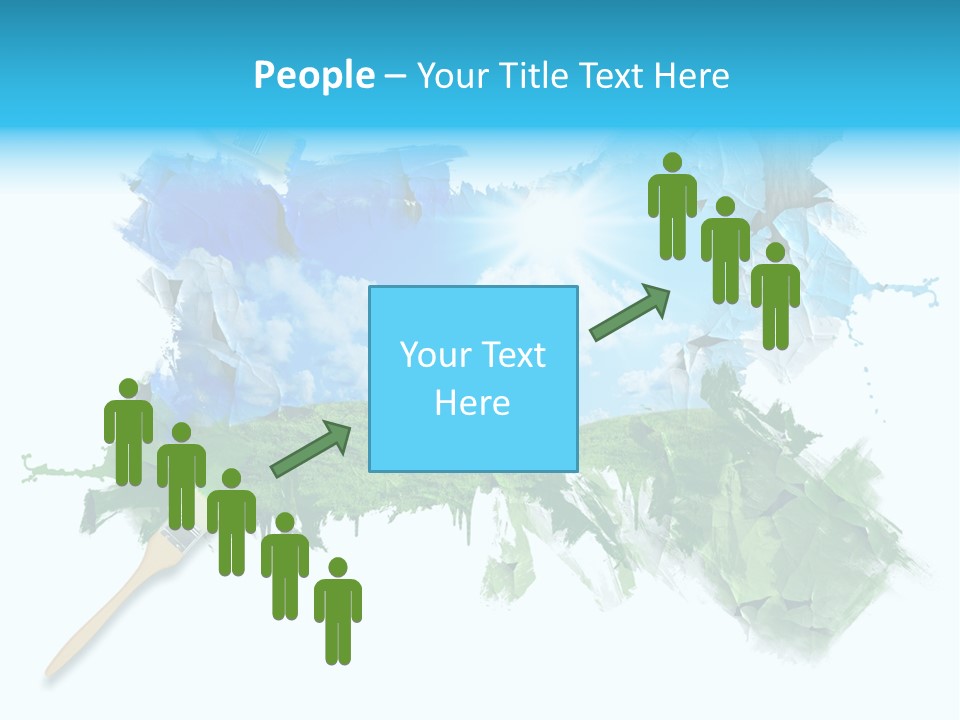 Path Grassland Illustration PowerPoint Template