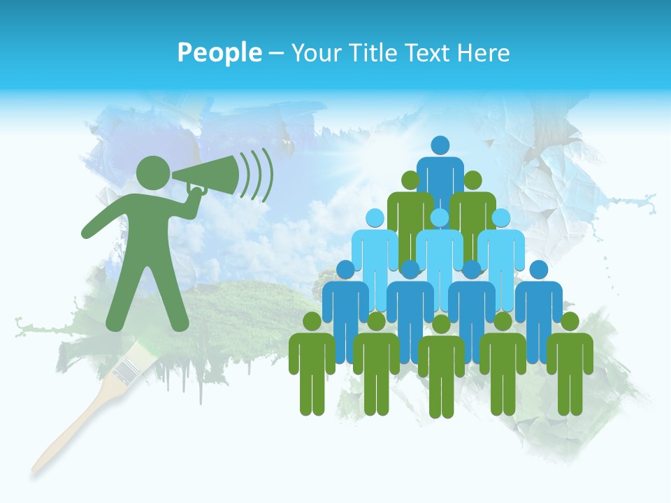 Path Grassland Illustration PowerPoint Template