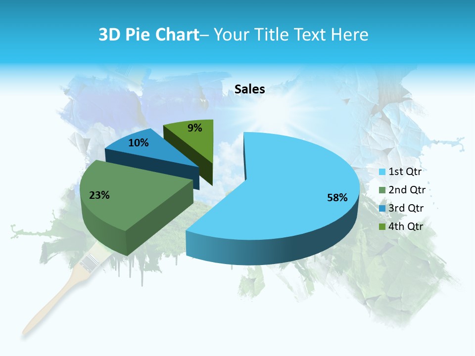 Path Grassland Illustration PowerPoint Template