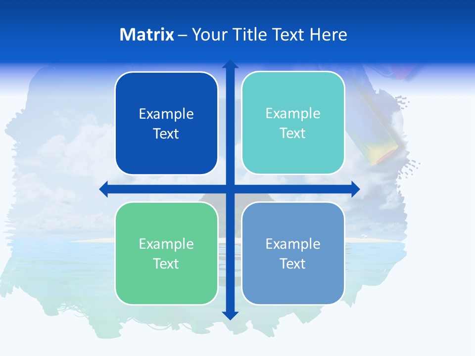 Resort Illustration Travel PowerPoint Template