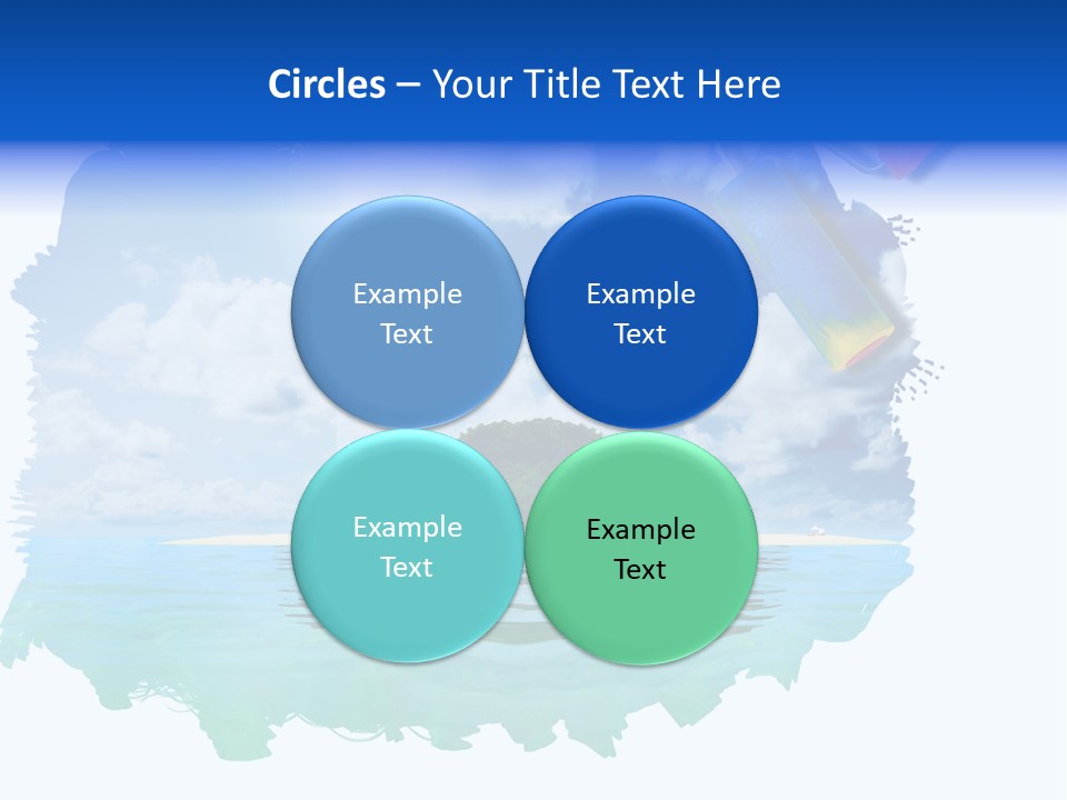 Resort Illustration Travel PowerPoint Template