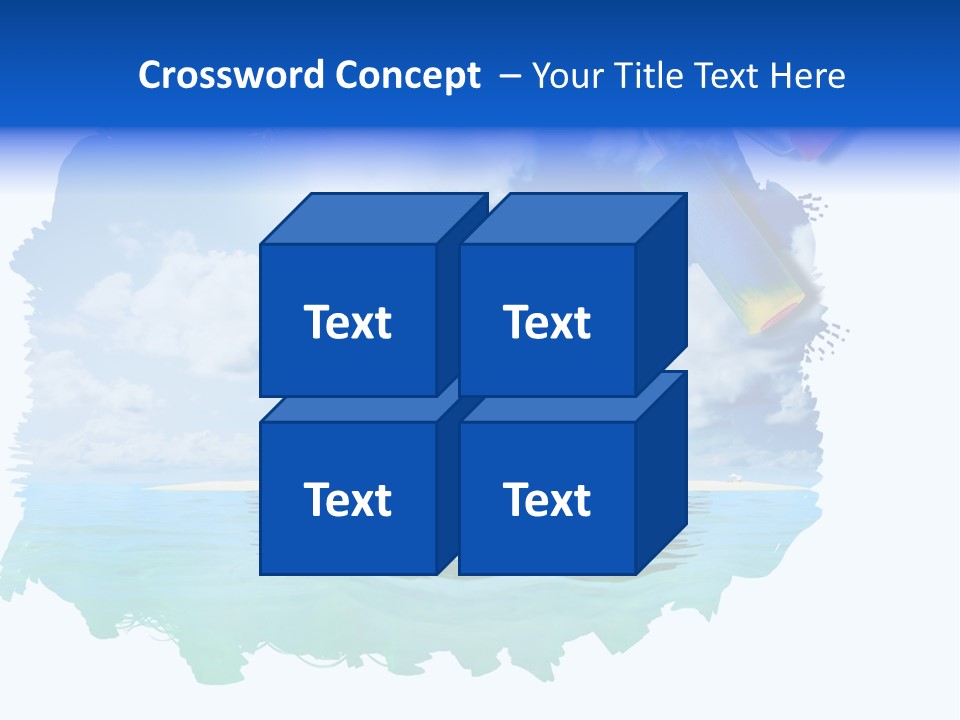 Resort Illustration Travel PowerPoint Template