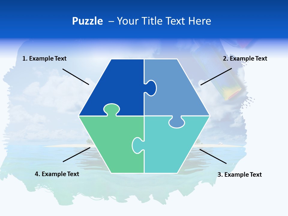 Resort Illustration Travel PowerPoint Template