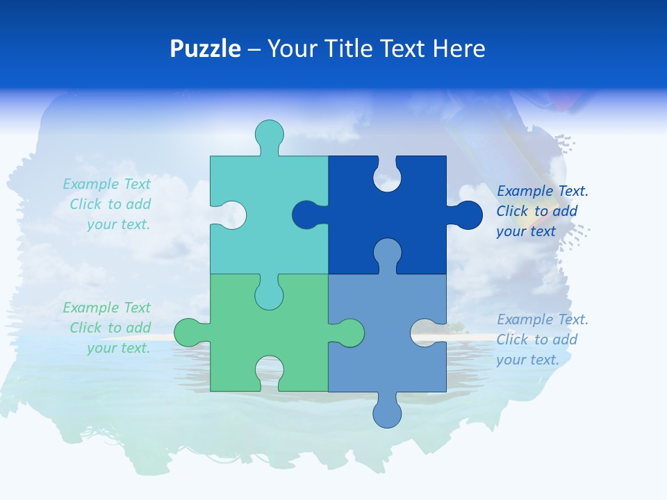 Resort Illustration Travel PowerPoint Template