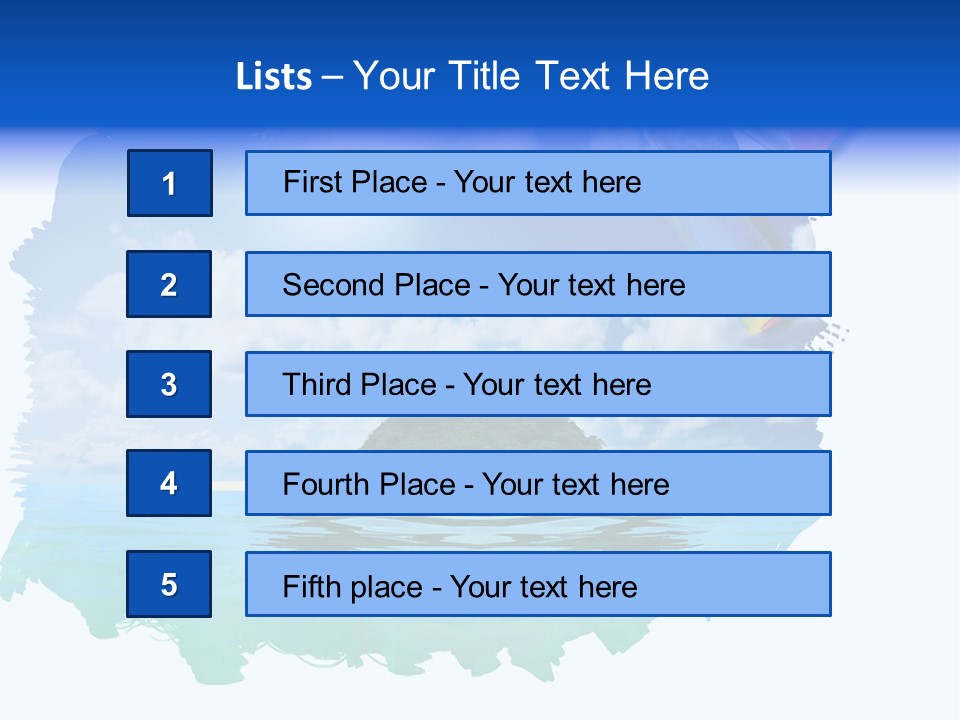 Resort Illustration Travel PowerPoint Template