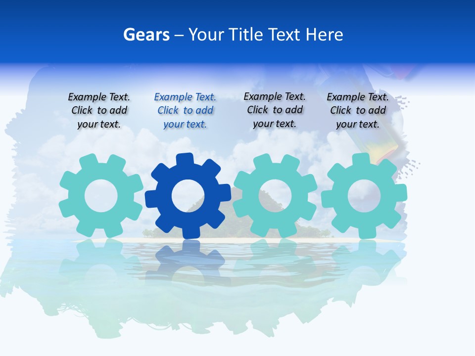 Resort Illustration Travel PowerPoint Template