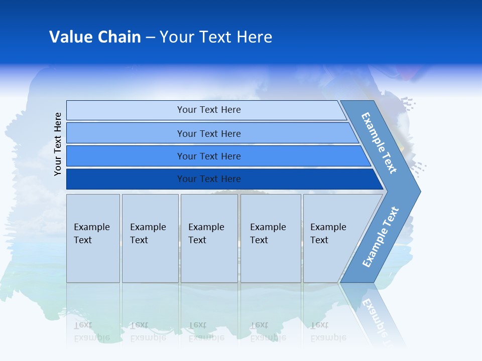 Resort Illustration Travel PowerPoint Template
