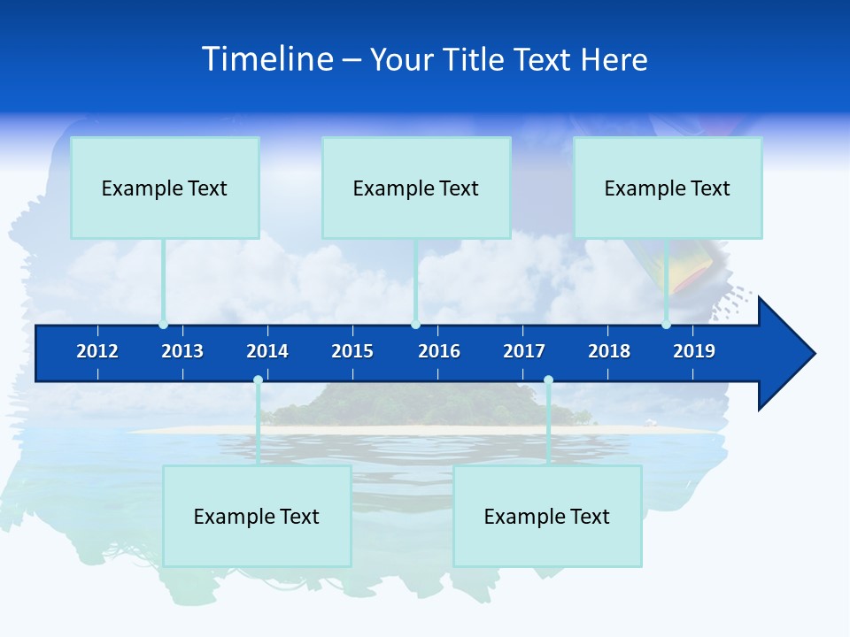 Resort Illustration Travel PowerPoint Template