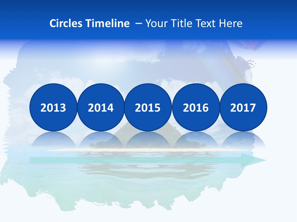 Resort Illustration Travel PowerPoint Template