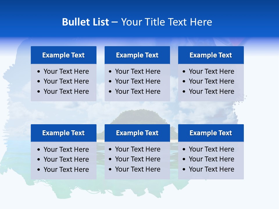 Resort Illustration Travel PowerPoint Template