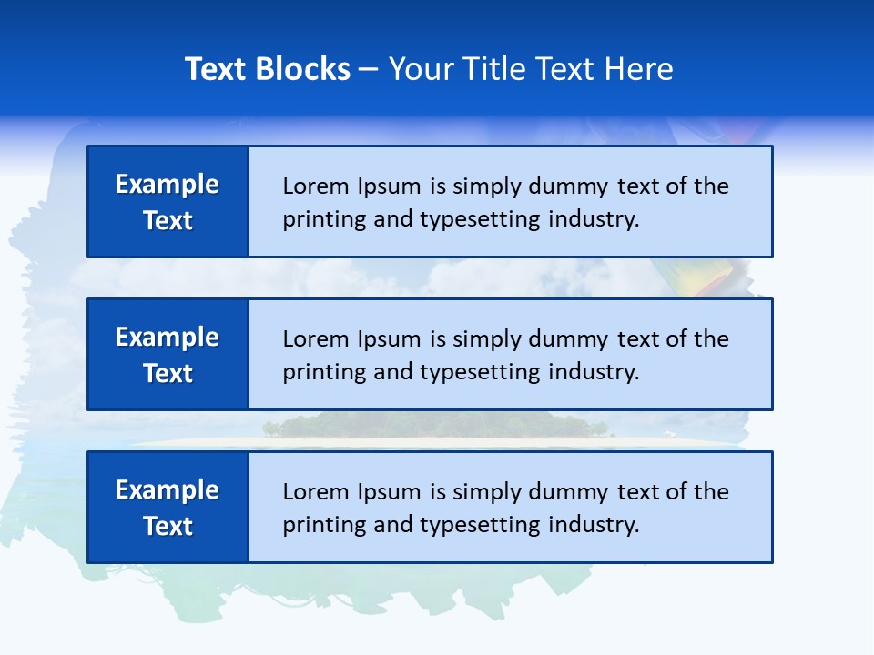 Resort Illustration Travel PowerPoint Template