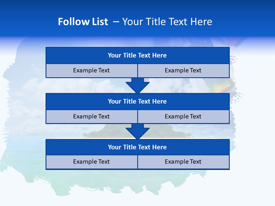 Resort Illustration Travel PowerPoint Template