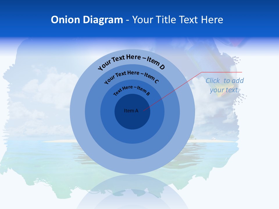 Resort Illustration Travel PowerPoint Template
