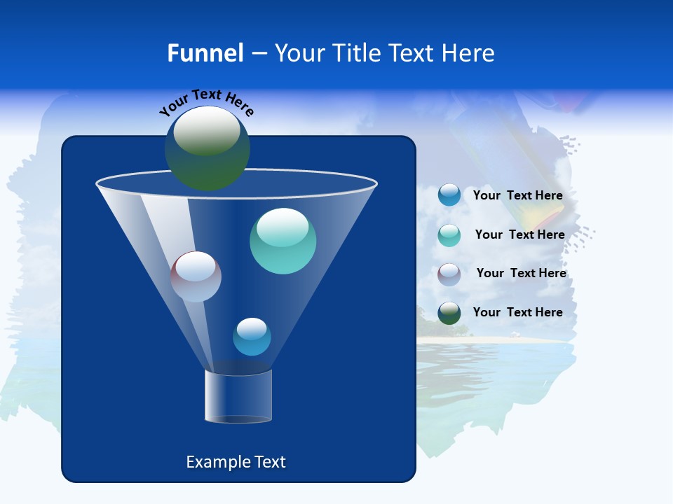 Resort Illustration Travel PowerPoint Template