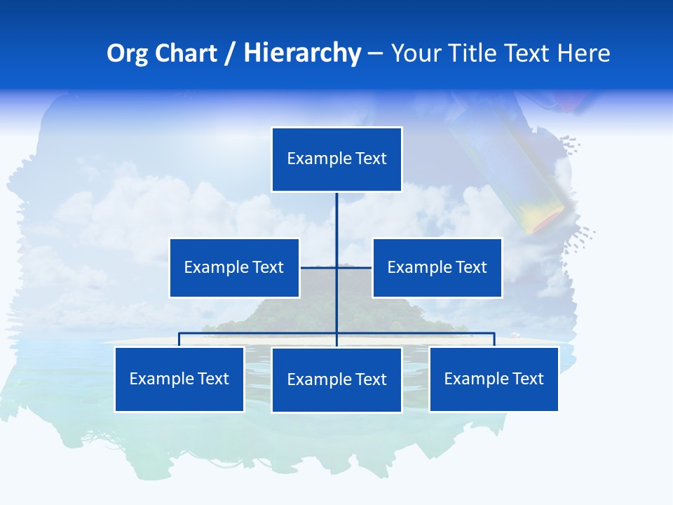 Resort Illustration Travel PowerPoint Template