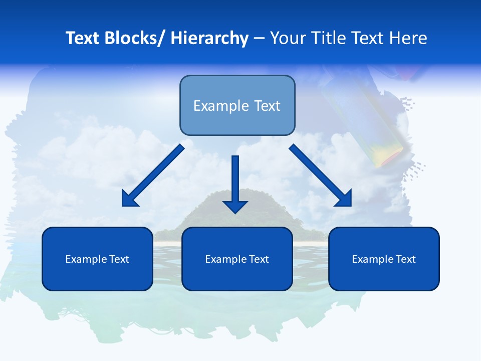 Resort Illustration Travel PowerPoint Template