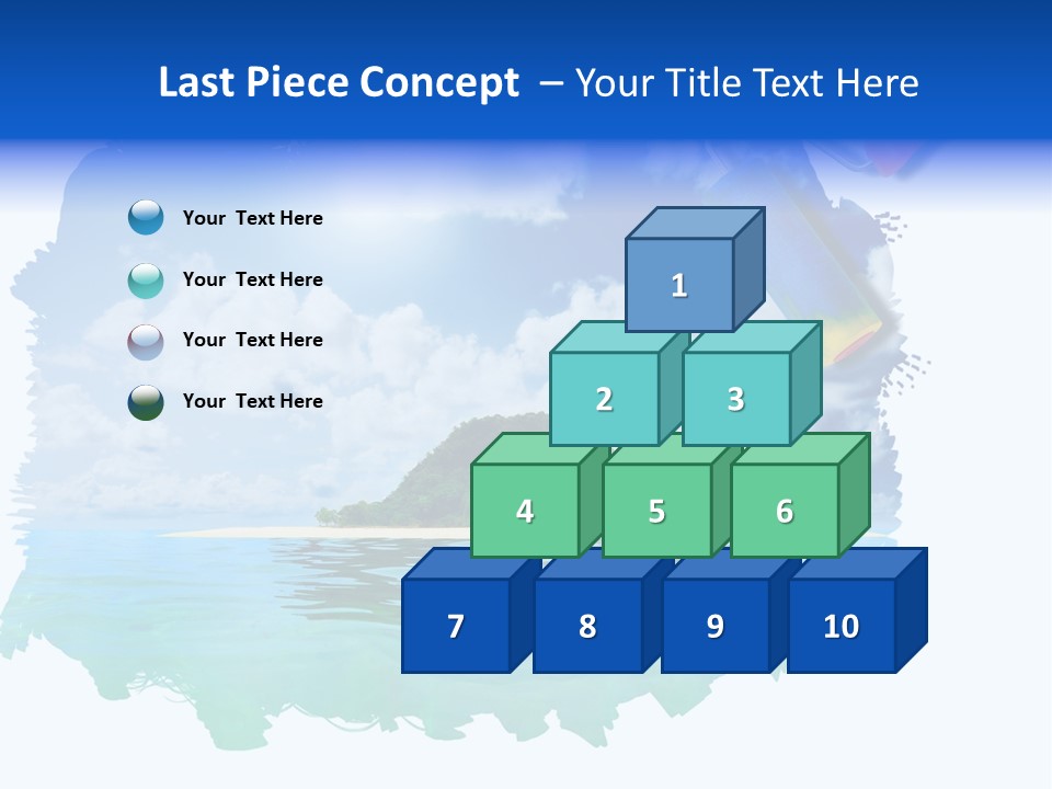 Resort Illustration Travel PowerPoint Template