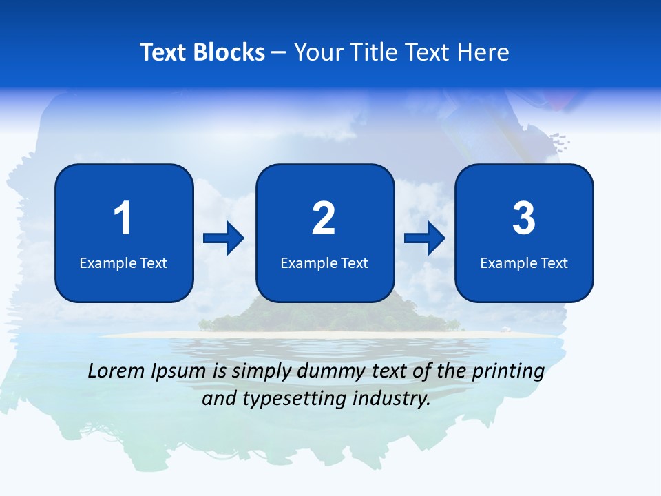Resort Illustration Travel PowerPoint Template