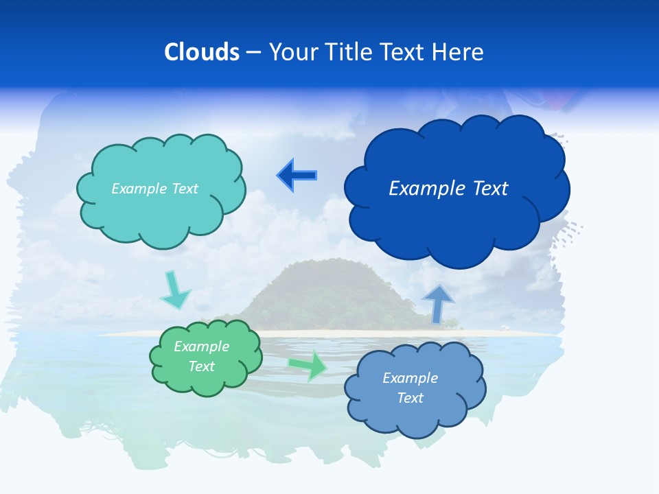 Resort Illustration Travel PowerPoint Template