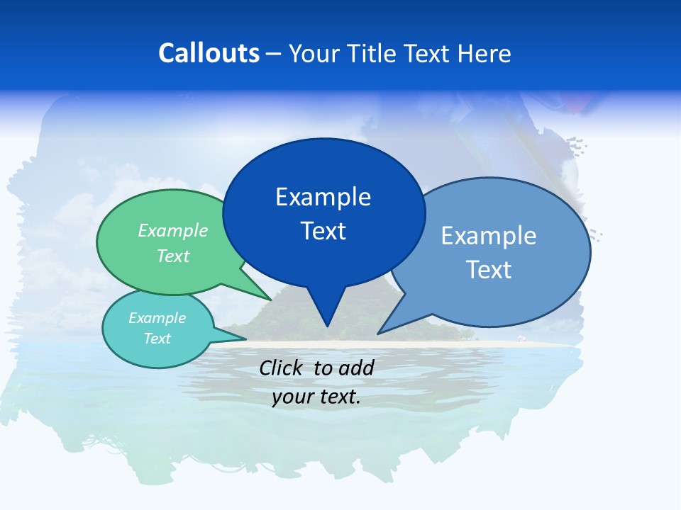 Resort Illustration Travel PowerPoint Template