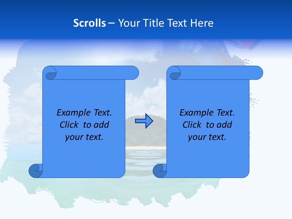 Resort Illustration Travel PowerPoint Template